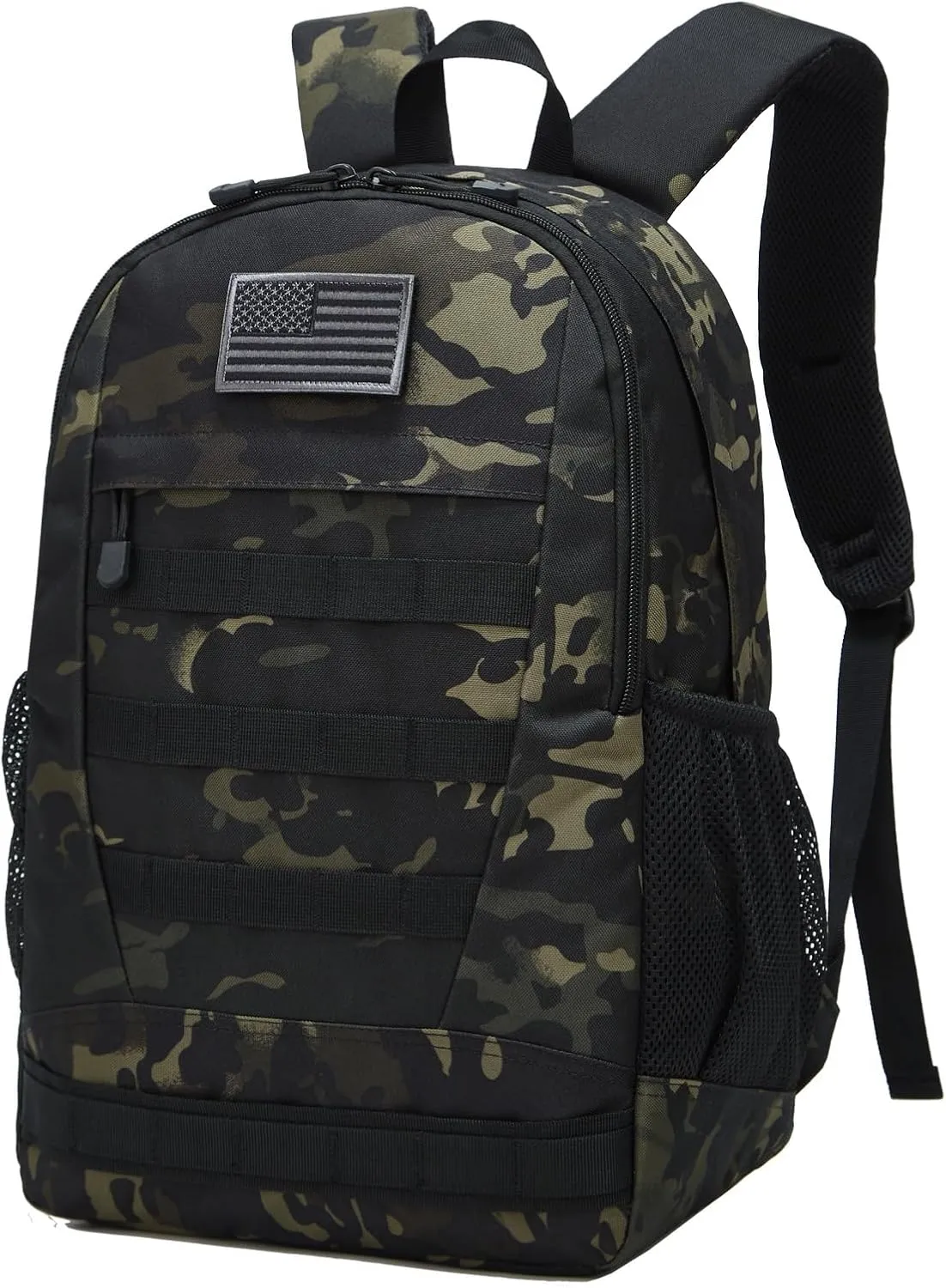 ArcEnCiel 35L Motorcycle Backpack Tactical Military Bag Army Assault Pack Rucksacks with Patch - Rain Cover Included