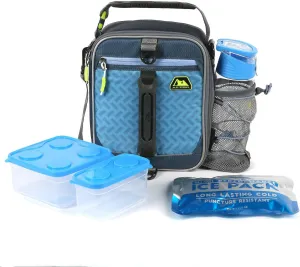 Arctic Zone Pro Expandable Lunch Pack with 650ml Tritan Bottle (Navy)