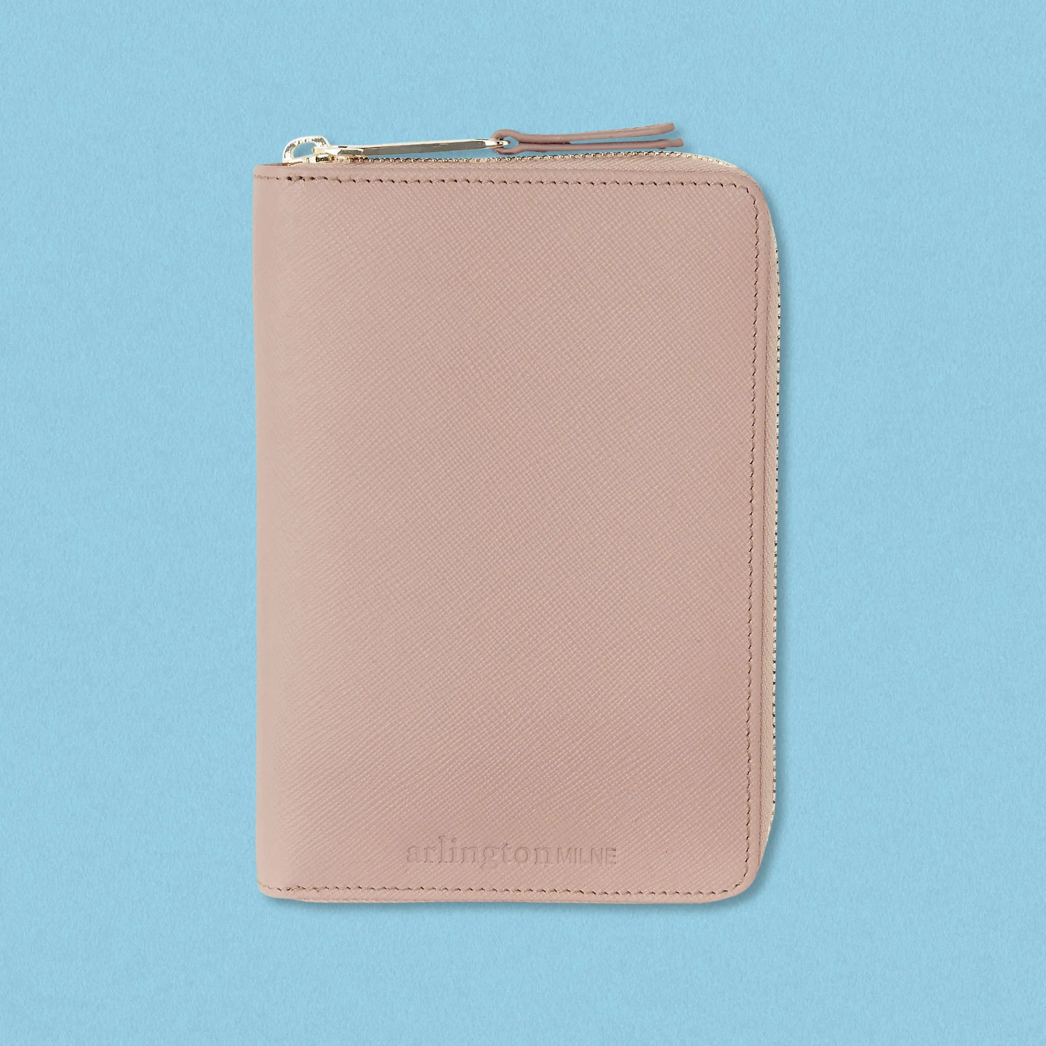 Arlington Milne Emma Wallet, Nude Saffiano