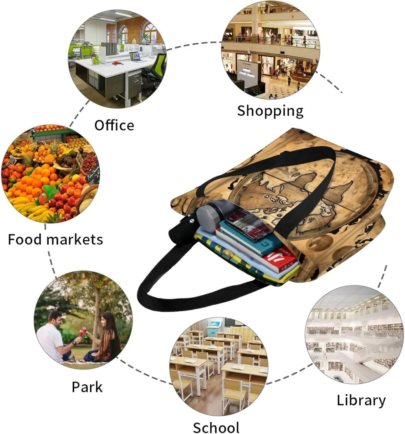 Army Digital Camouflage Print Shoulder Tote Bag Women'S Large Size Handbag Casual Tote Shopping Bag For Women