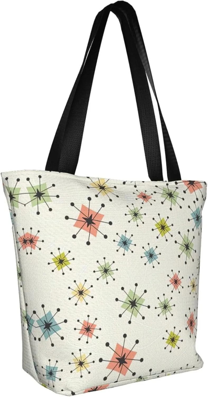 Art Guitar Pattern Print Shoulder Tote Bag Women'S Large Size Handbag Casual Tote Shopping Bag For Women