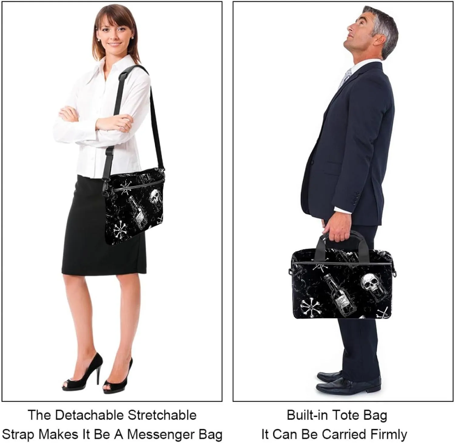 Art Space Galaxy Nebula Starry Laptop Bag Case Computer Sleeve Shoulder Messenger Bag for Work School