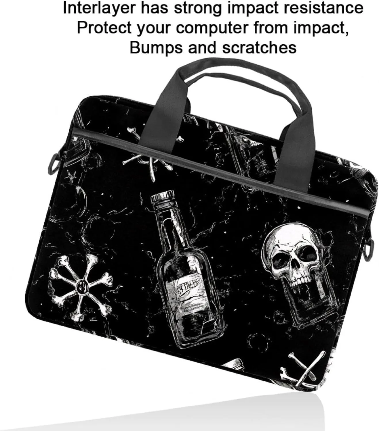 Art Space Galaxy Nebula Starry Laptop Bag Case Computer Sleeve Shoulder Messenger Bag for Work School