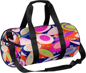 Art Umbrella Sports Gym Bag for Men Women Lightweight Travel Duffle Bag with Shoulder Strap Waterproof Carry On Weekender Overnight Bag for Travel Sports Gym