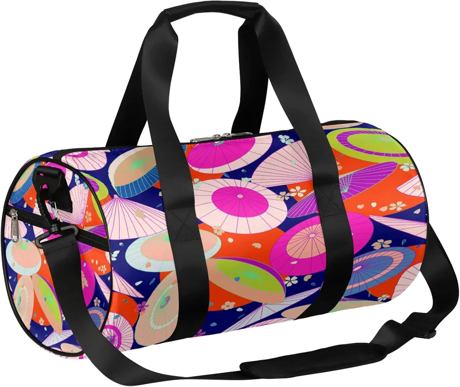 Art Umbrella Sports Gym Bag for Men Women Lightweight Travel Duffle Bag with Shoulder Strap Waterproof Carry On Weekender Overnight Bag for Travel Sports Gym