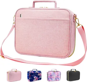 ATDIAG Bible Cover for Women,Carrying Book Case Church Bag Bible Protective with Handle and Zippered Pocket Adjustable Shoulder Strap,Perfect Gifts for Church Religious