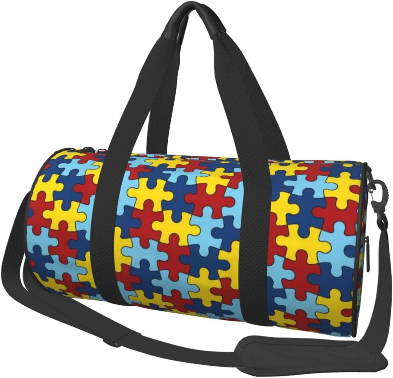 Autism Awareness Sports Gym Duffel Bag For Men Women Weekender Travel Workout Training Handbag
