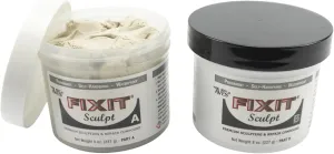 Aves Fixit Sculpt - 2 Part Air Hardening Epoxy Modeling & Repair Compound (A & B) - 1 lb, Durable Self Dry Clay for Sculpting, Repairs, Waterproof, Adhesive & Easy to Use - Canvas (Sand Like Color)