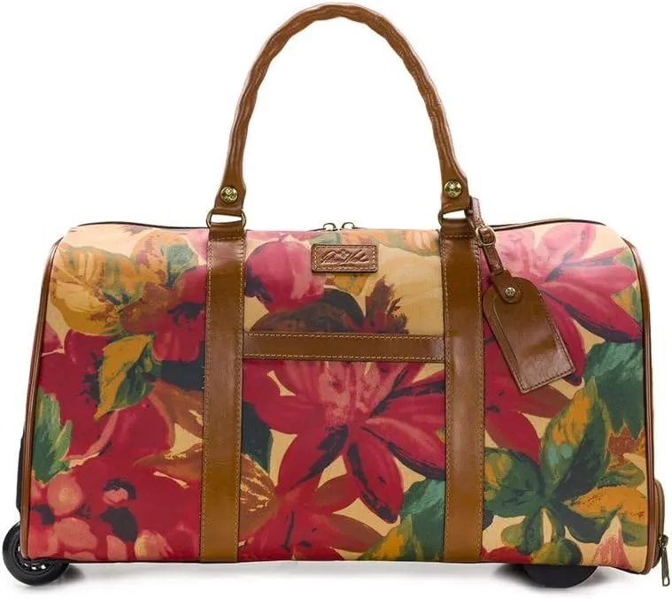 Avola Trolley Duffel - Patina Coated Canvas Spring Multi