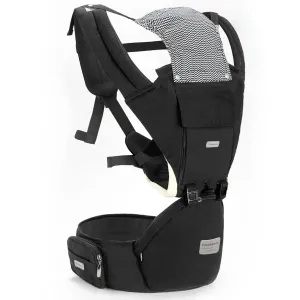 Baby Carrier, 6-in-1 Baby Carrier Newborn to Toddler, Baby Carrier with Hip Seat Lumbar Support 7-41 lbs, Baby Soft Carrier for All Seasons & Positions, Adjustable Size for Shopping Hiking Travelling