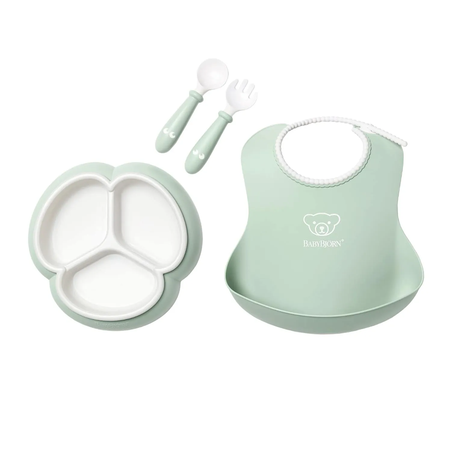BabyBjörn 4-Piece Lunch Set, Pastel Green