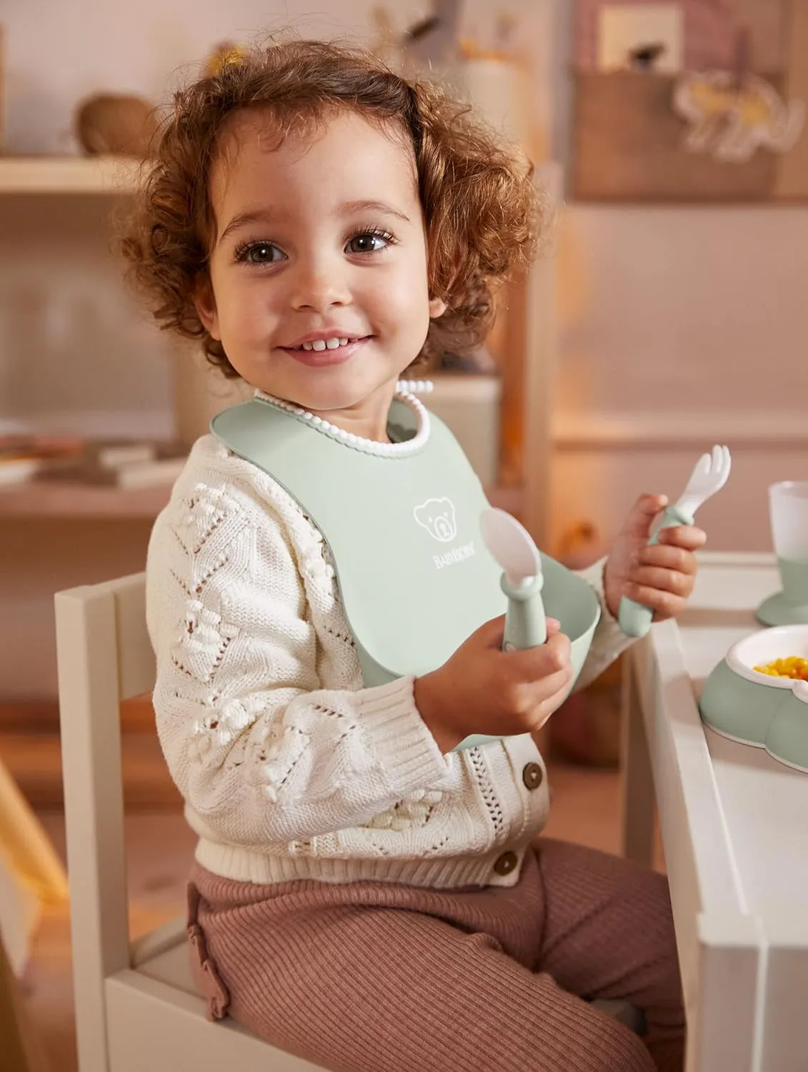 BabyBjörn 4-Piece Lunch Set, Pastel Green