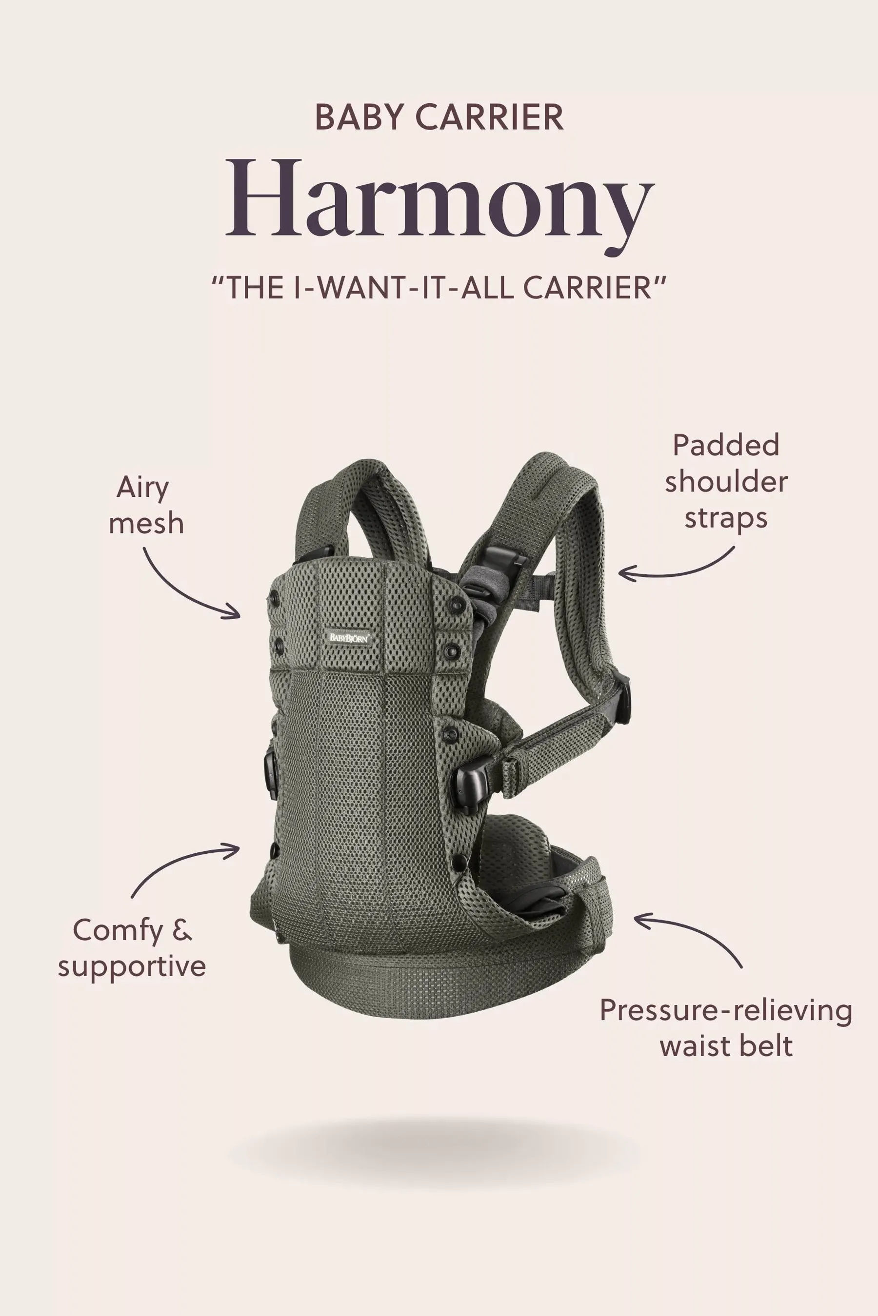 BabyBjörn Baby Carrier Harmony (0-3 Years)
