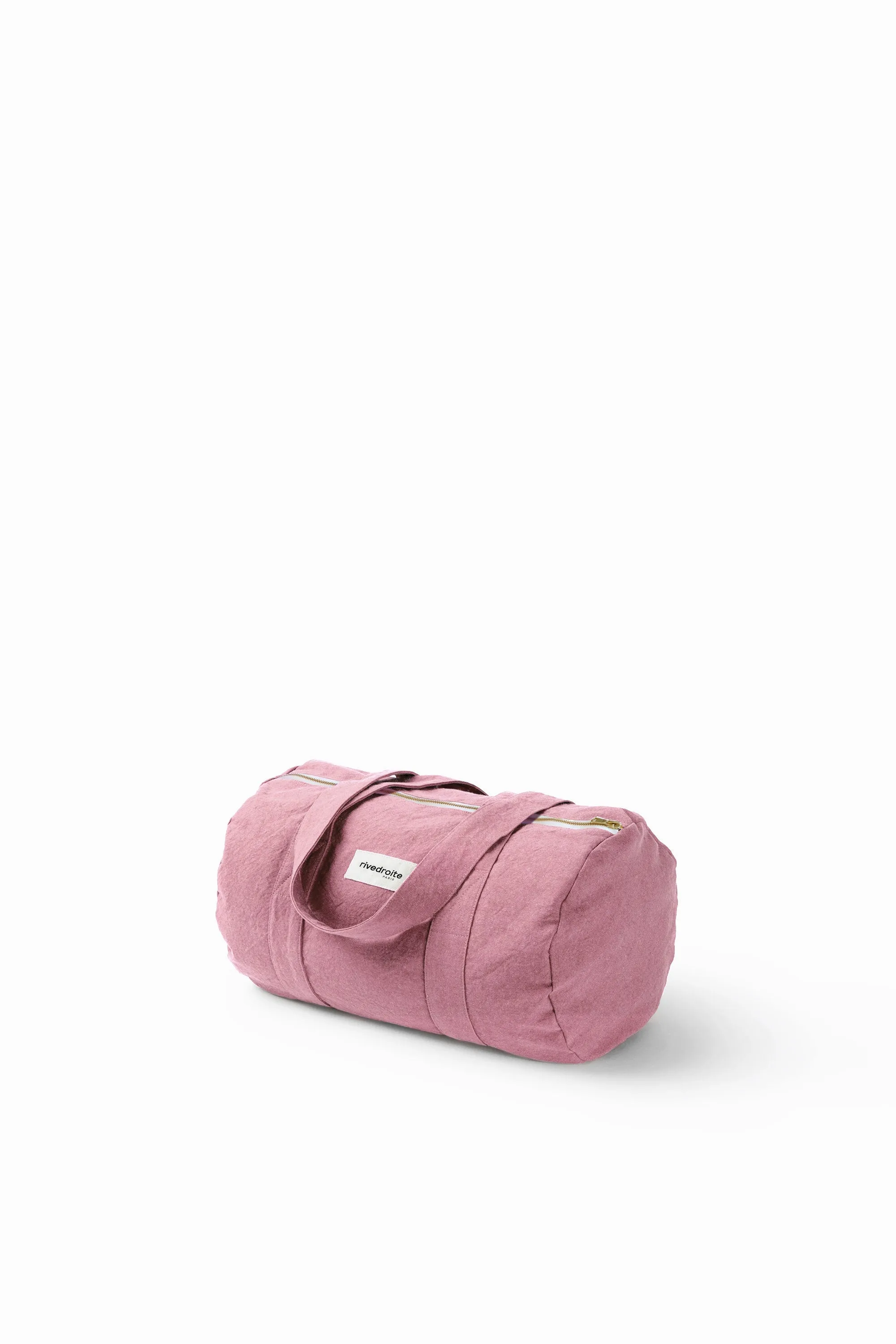 Ballu the small duffel bag - Recycled cotton "bois de rose"