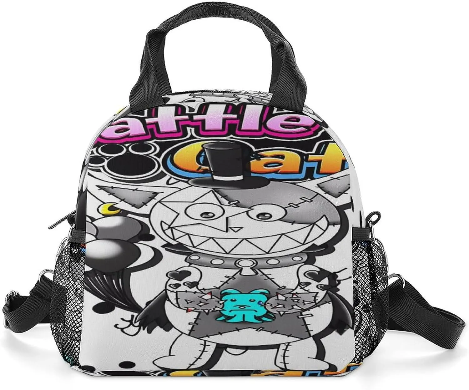 Battle-Cats Lunch Shoulder Bag Lightweight Insulated Heat Preservation Children's Lunch Bag Bento Box One Size