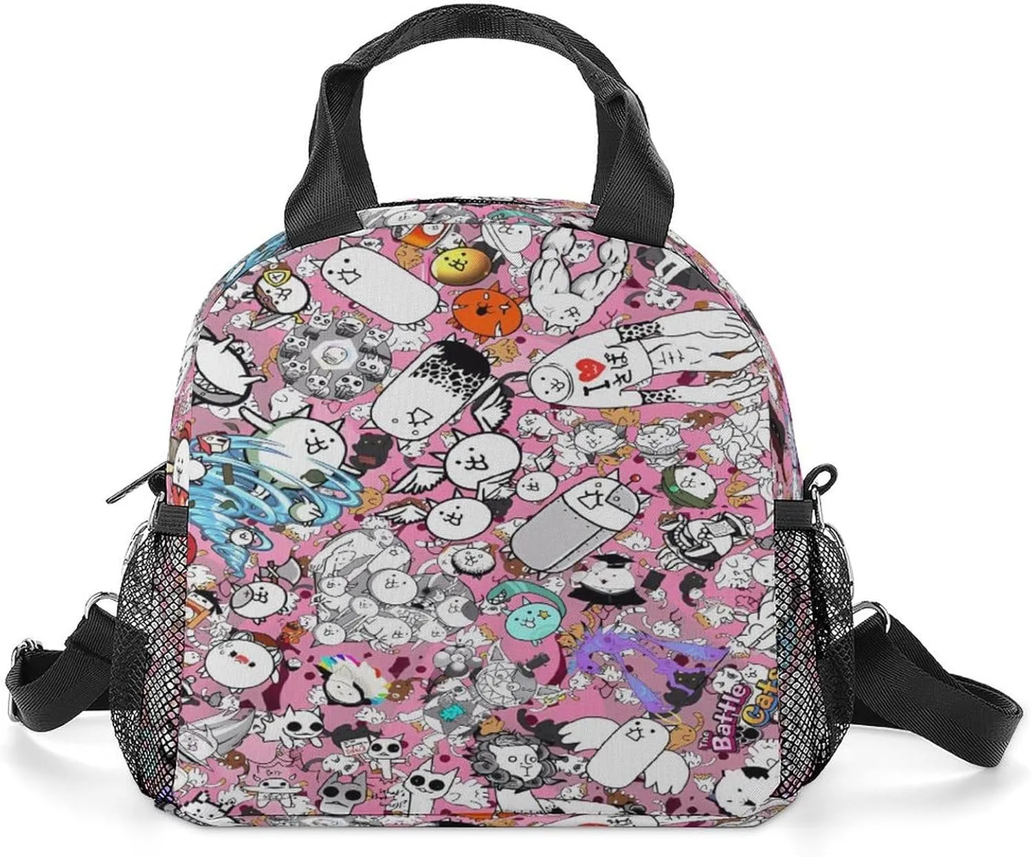 Battle-Cats Lunch Shoulder Bag Lightweight Insulated Heat Preservation Children's Lunch Bag Bento Box One Size