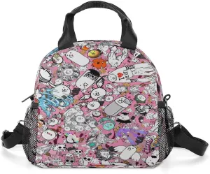 Battle-Cats Lunch Shoulder Bag Lightweight Insulated Heat Preservation Children's Lunch Bag Bento Box One Size
