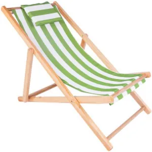 Beach Chair Folding Sun Chair Solid Wood Lounge Chair Canvas Chair Lunch Break Chair Outdoor Portable Lazy Chair Sunbed