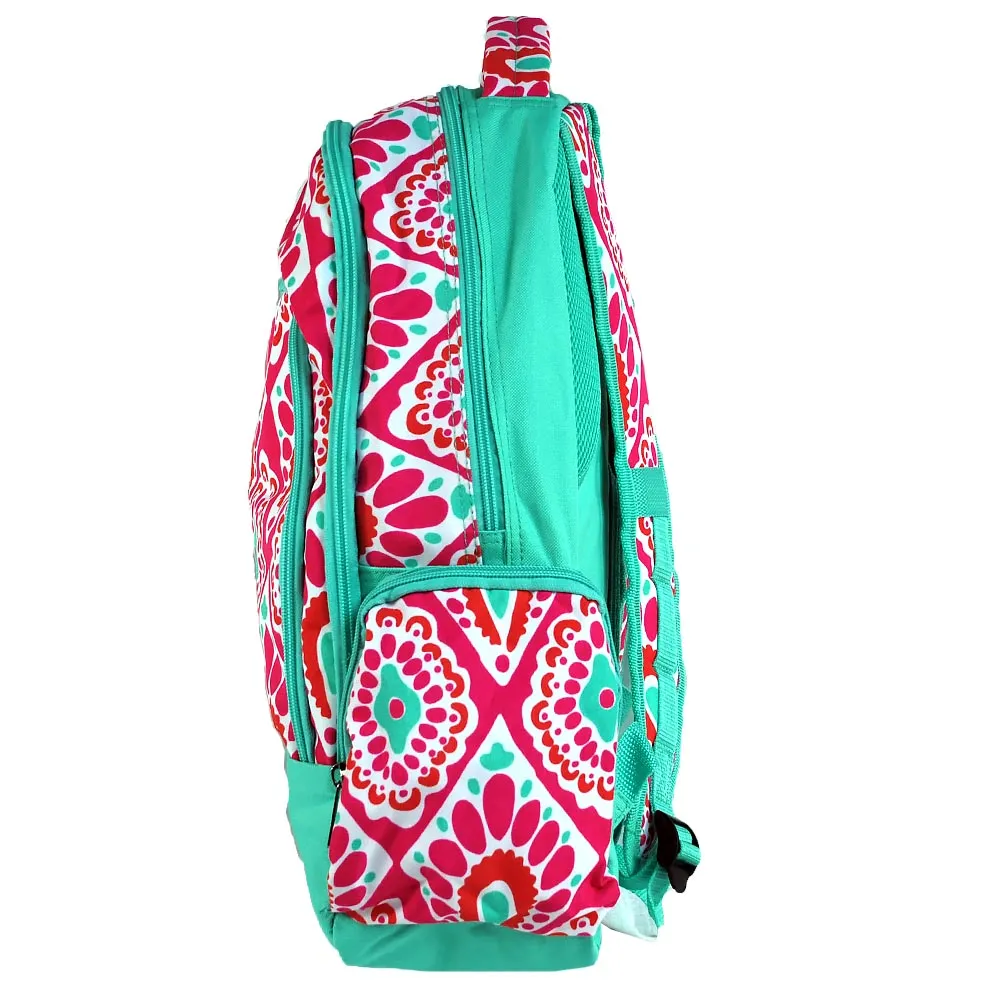 Beachy Keen Monogrammed Backpack Lunch Box Combo