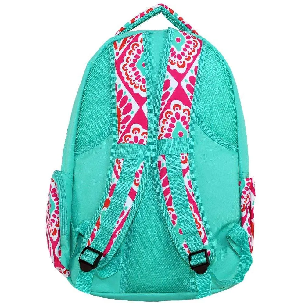 Beachy Keen Monogrammed Backpack Lunch Box Combo