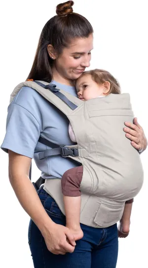 Beco Toddler Carrier with Extra Wide Seat, Toddler Carrying Backpack Style and Front-Carry, Lightweight & Breathable Child Carrier, Toddler Sling Carrier 20-60 lbs (Ecru)