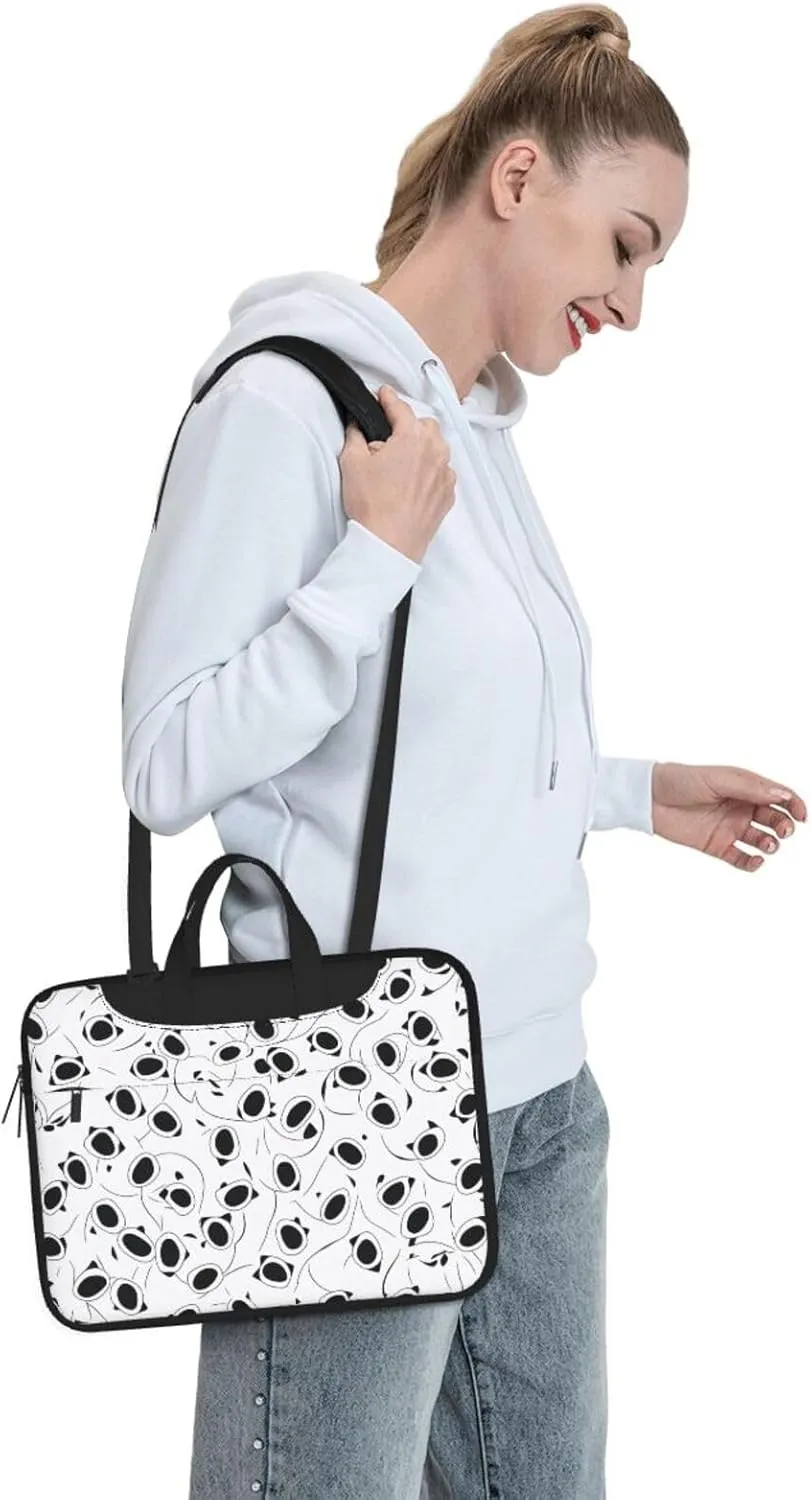 Bee And Flowers Laptop Shoulder Bag Notebook Computer Case Briefcase With Shoulder Straps And Handle