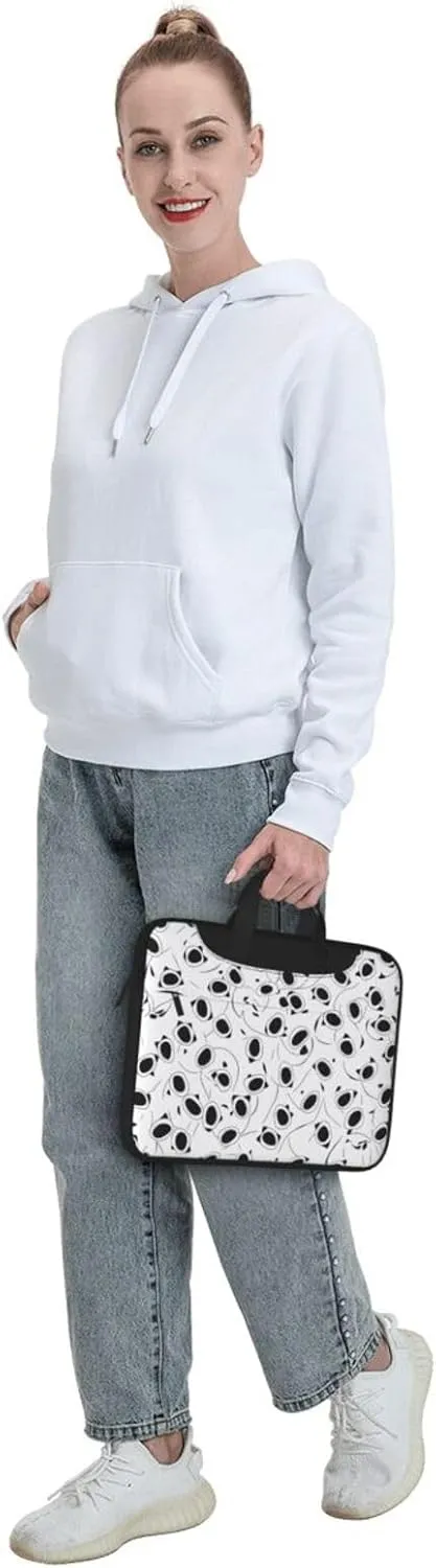 Bee And Flowers Laptop Shoulder Bag Notebook Computer Case Briefcase With Shoulder Straps And Handle