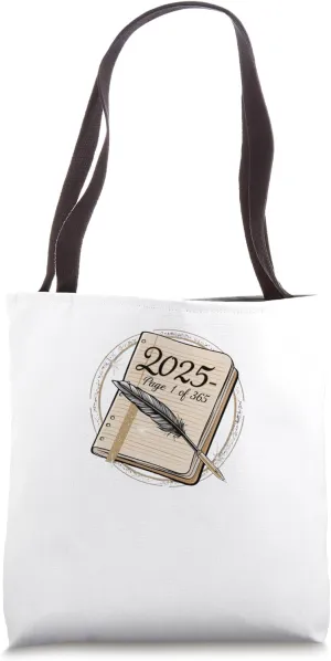 Begin 2025 Inspirational Page 1 Theme for Fresh Start Gifts Tote Bag