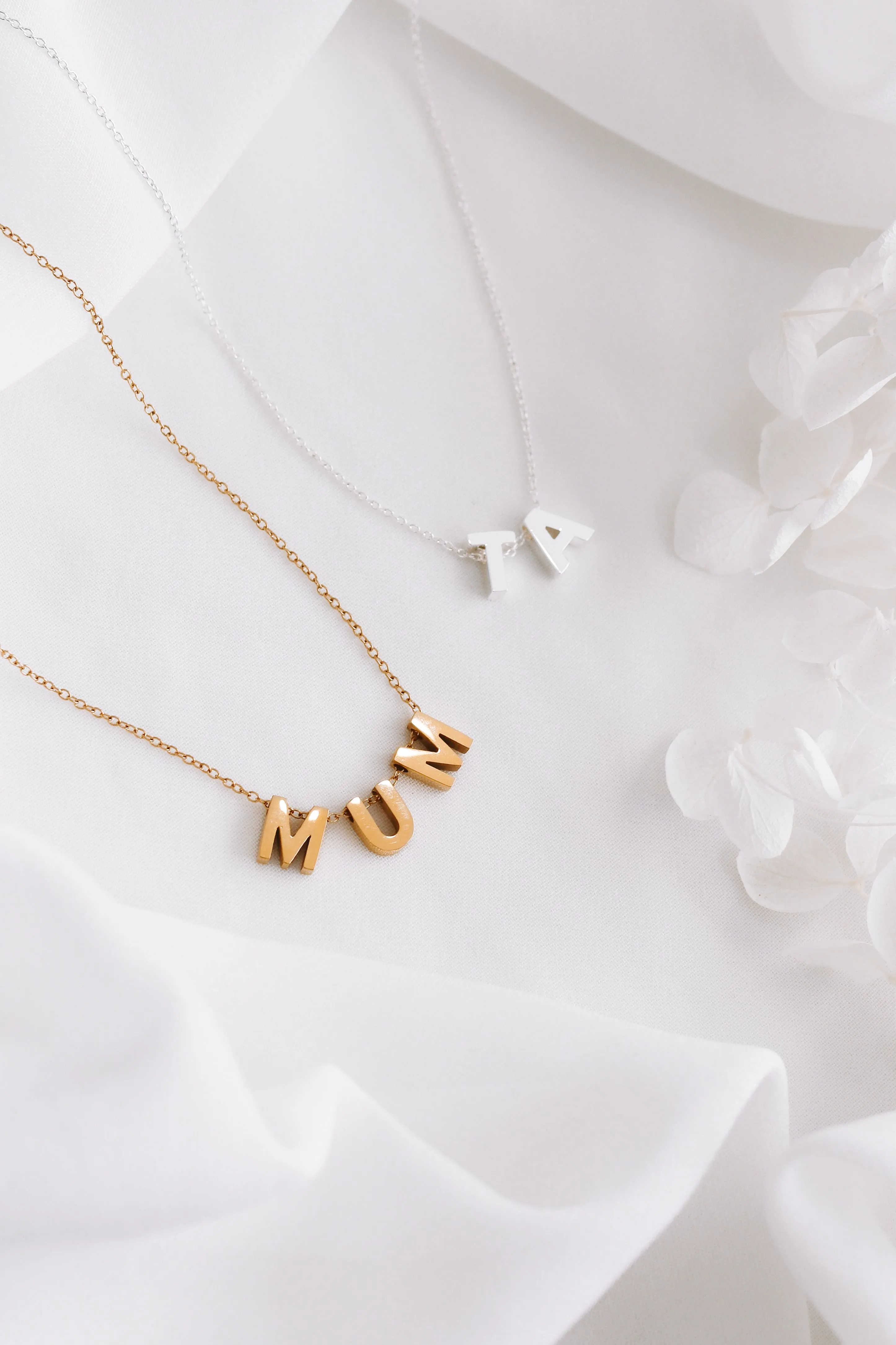 Belinda - Stainless Steel Letter Necklace