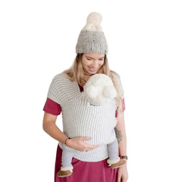 Beluga Baby Wrap (The Shannon - Light Grey Stripe)