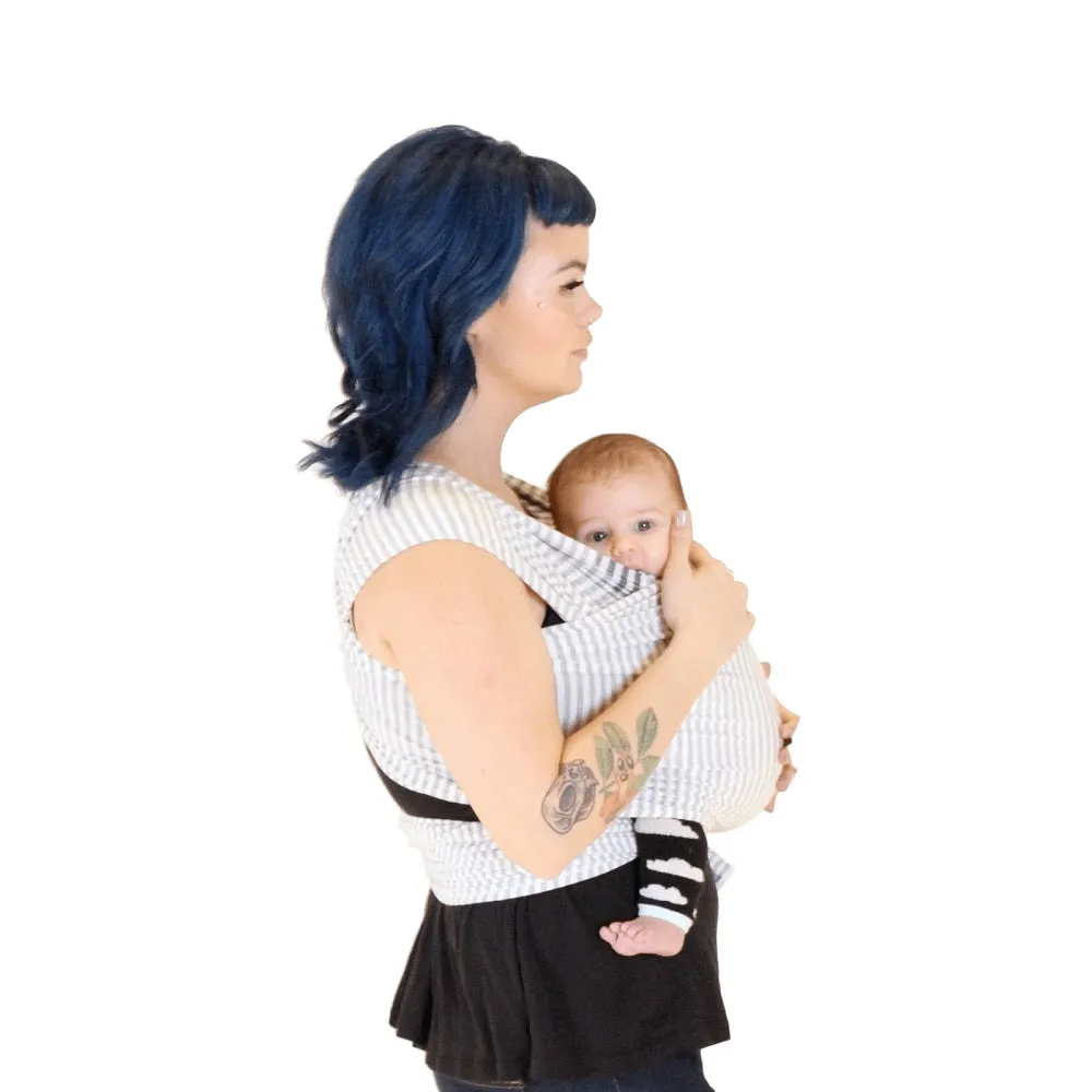 Beluga Baby Wrap (The Shannon - Light Grey Stripe)
