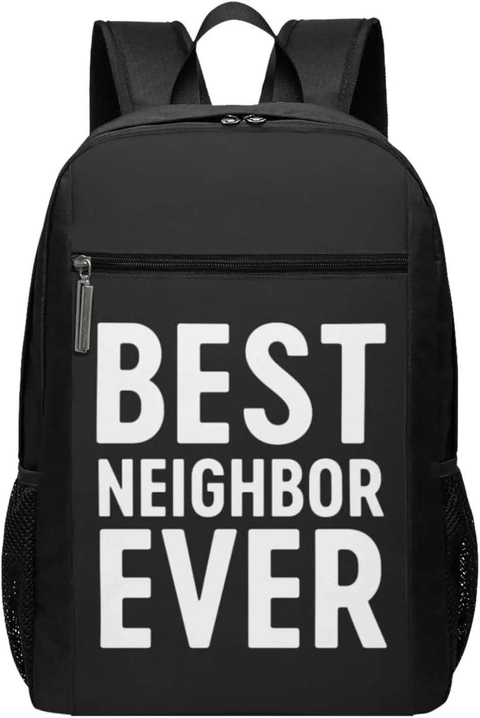 Best Neighbor Ever Travel Laptop Backpack, Business Anti Theft Slim Sturdy Laptops Backpacks, College Computer Bag Gift for Men & Women Fits 17 Inch Notebook,Black