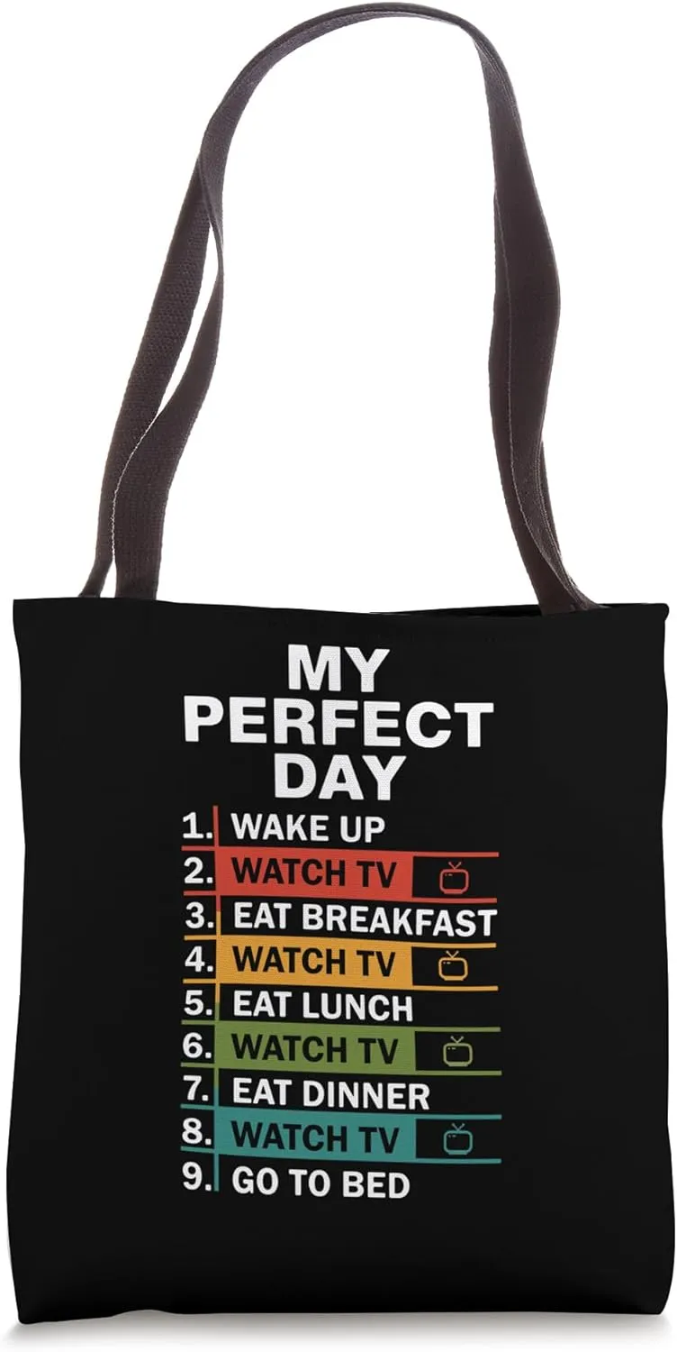 Binge Watching TV Series Movie Show Cinema Watcher Tote Bag