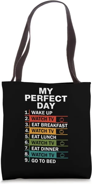 Binge Watching TV Series Movie Show Cinema Watcher Tote Bag
