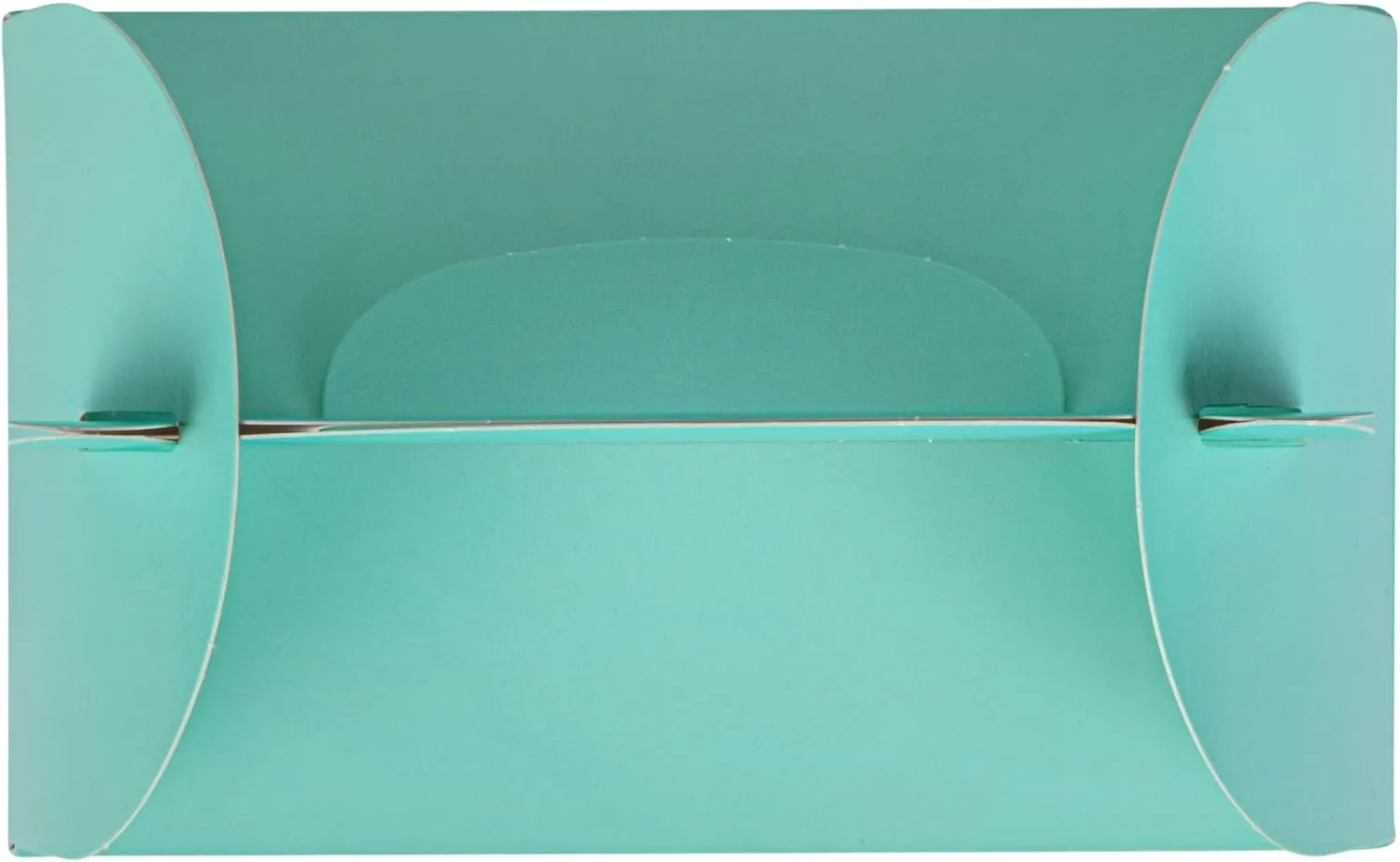 Bio Tek 6 x 3.5 x 3.5 Inch Gable Boxes For Party Favors, 25 Attractive Gift Boxes - Clear PET Window, With Built-In Handle, Turquoise Paper Barn Boxes, Disposable,