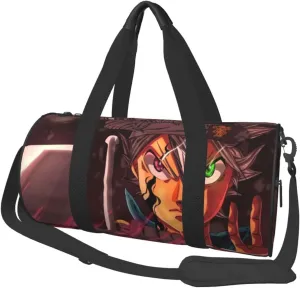 Bl-ack Clover Travel Bag for Men Women Duffel Roundlarge Capacity Sport Gym Bag