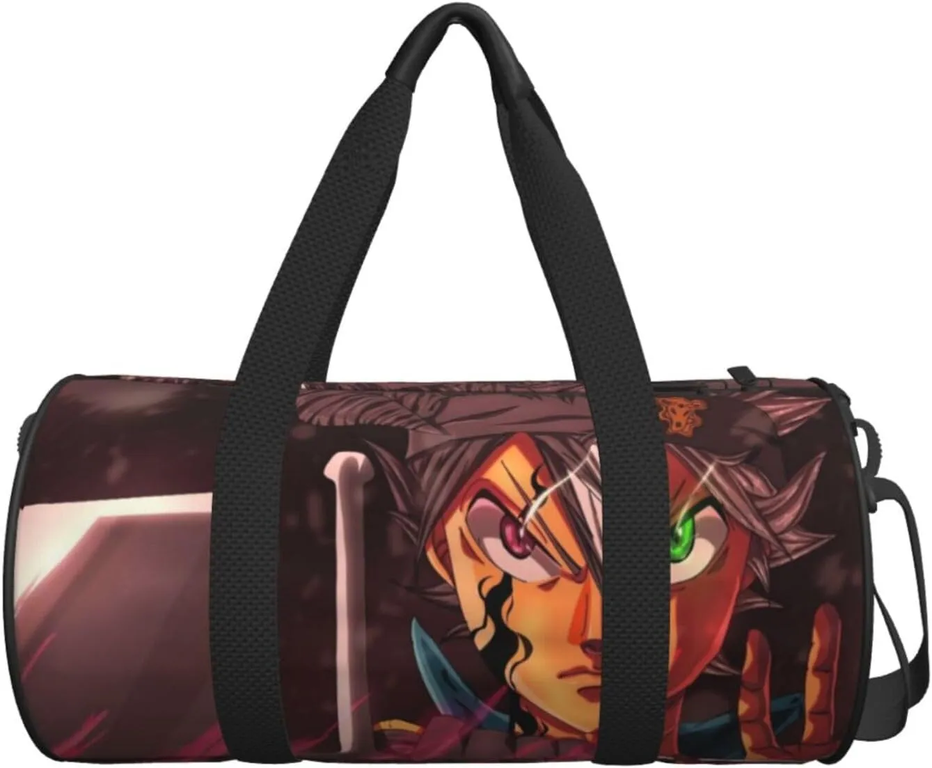 Bl-ack Clover Travel Bag for Men Women Duffel Roundlarge Capacity Sport Gym Bag