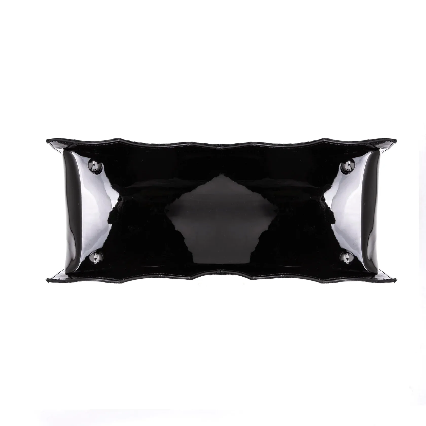 Black Damask Bat Handbag