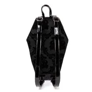 Black Damask Coffin Shaped Backpack