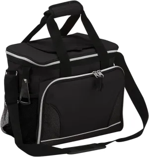Black Outdoor Folding Table Lunch Cooler