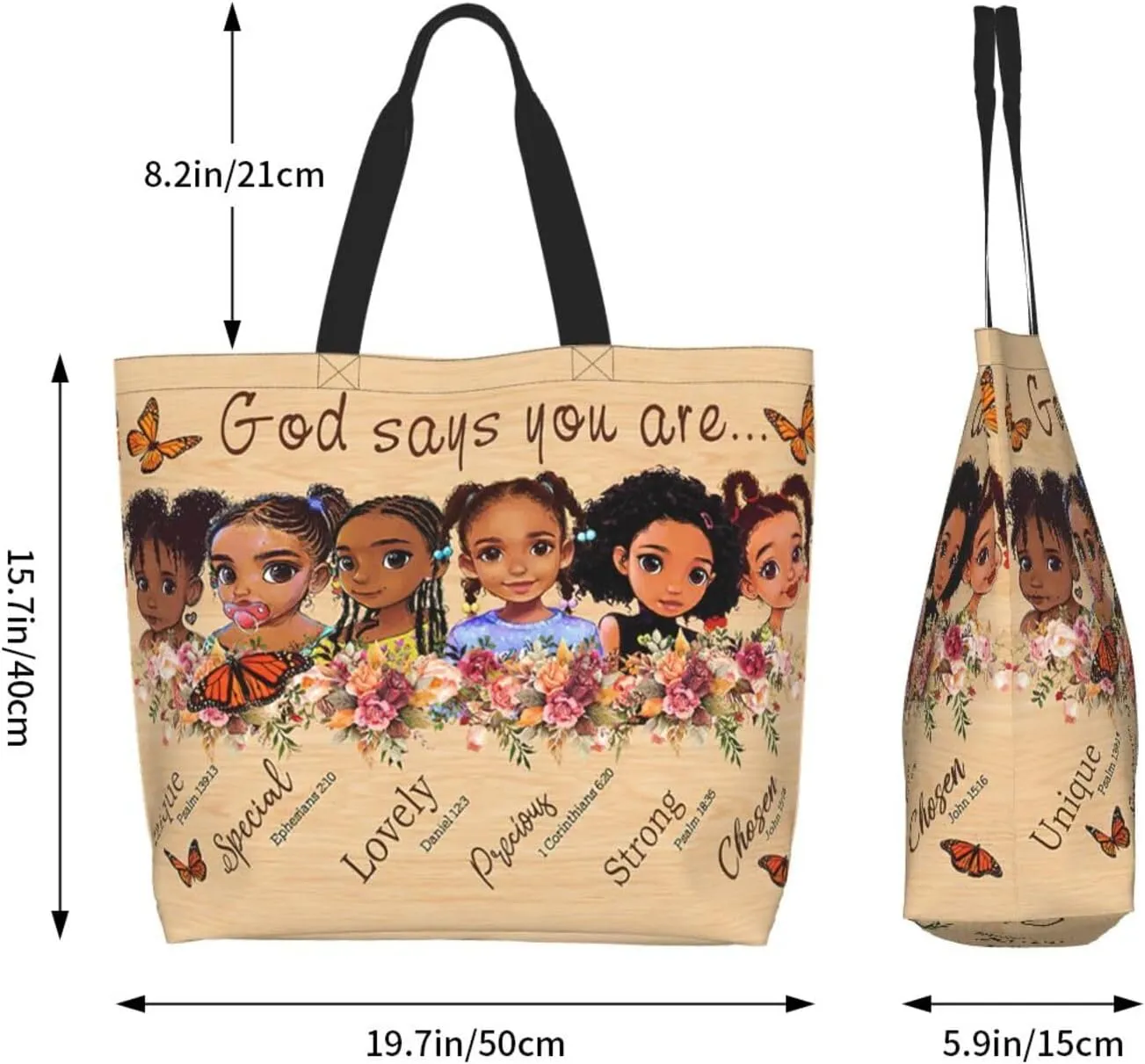 Black Queen Women Tote Bag African American Tote Bag Shoulder Handbag Fashion Casual Shoulder Bag