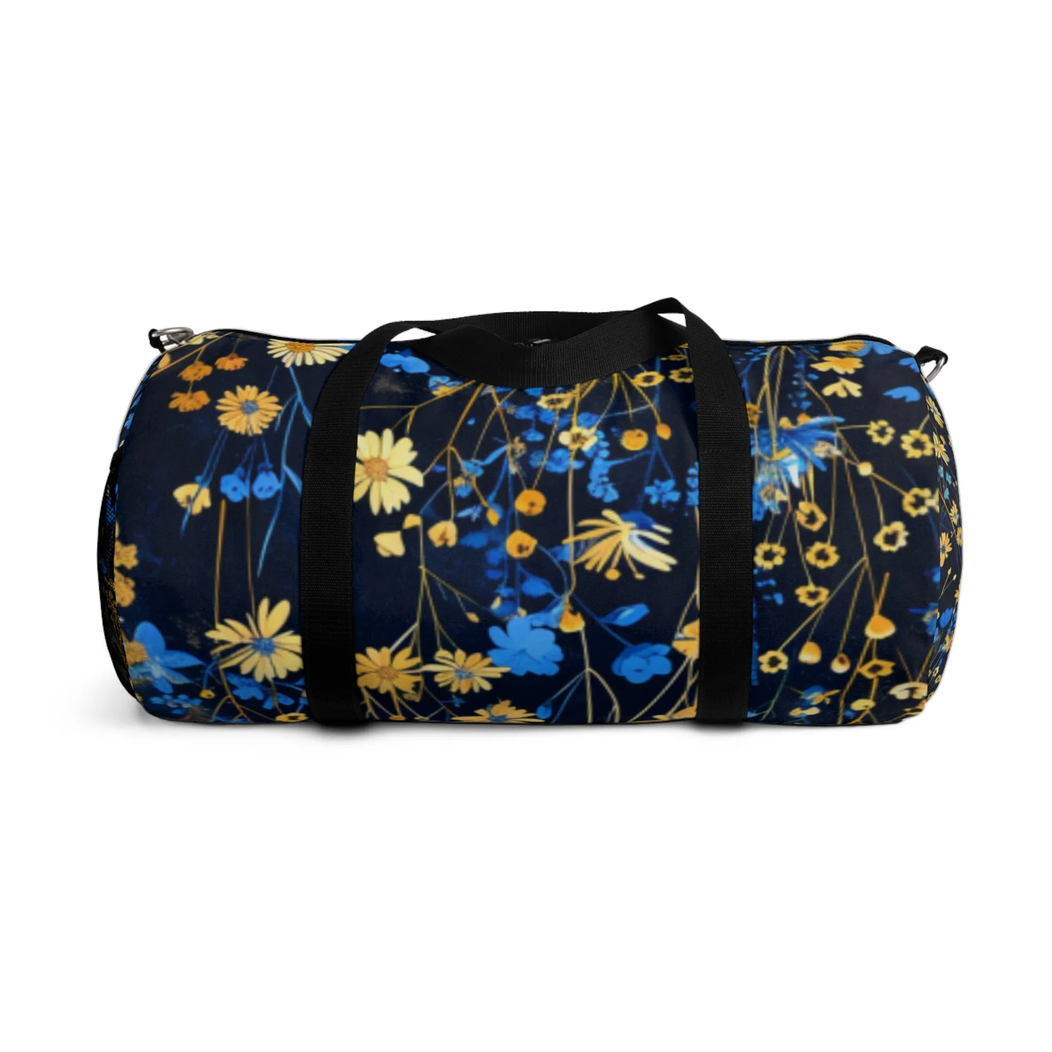 Blue & Gold Wild Flowers 2 Duffel Bag