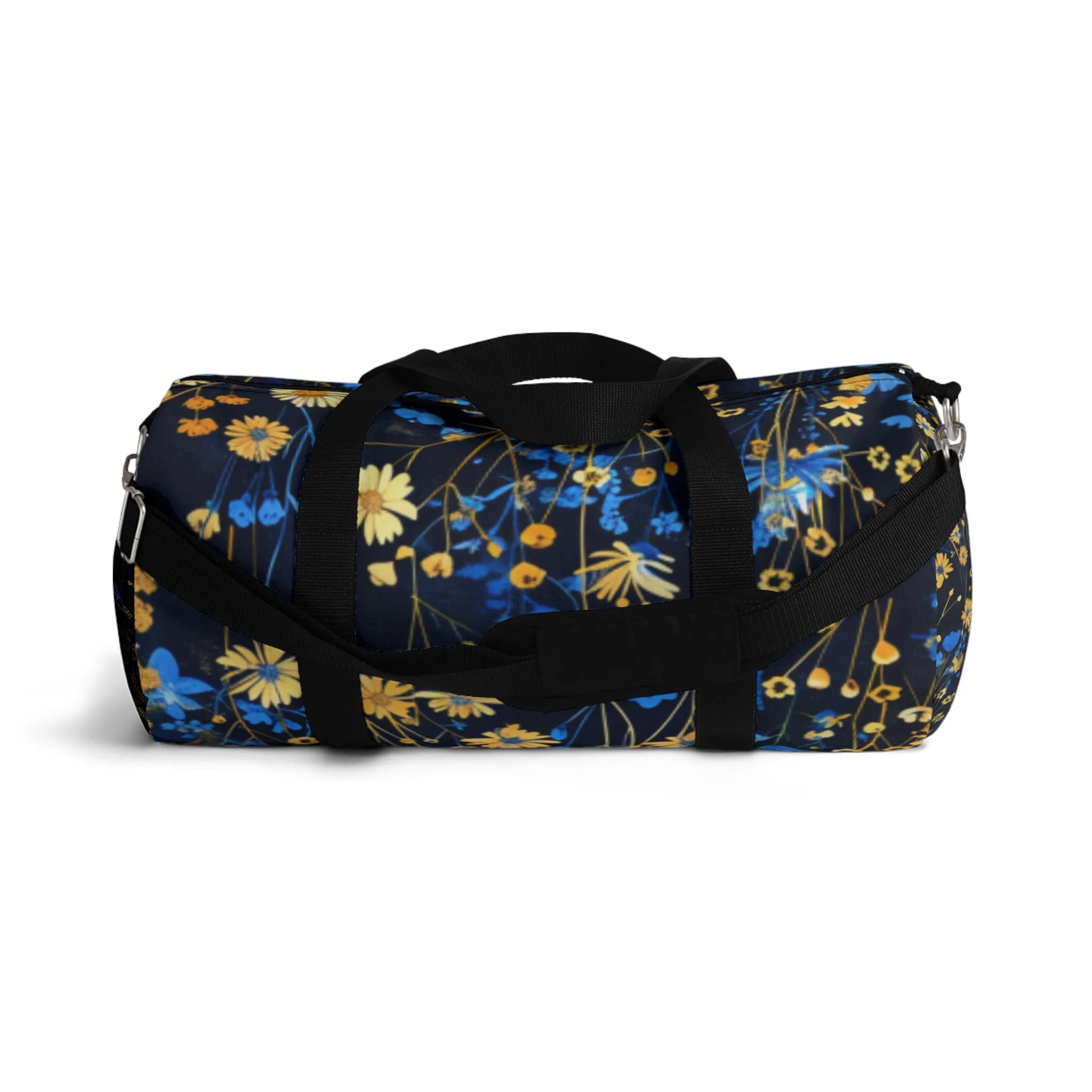 Blue & Gold Wild Flowers 2 Duffel Bag