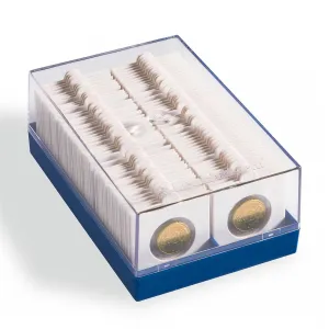 Blue Plastic Coin Box for 100 2x2 Coin Holders
