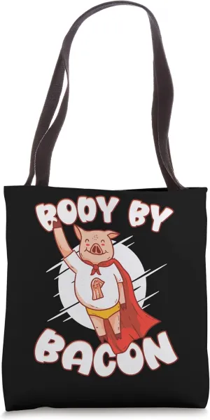 Body By Bacon Pork Breakfast Meaty Bacon Tote Bag