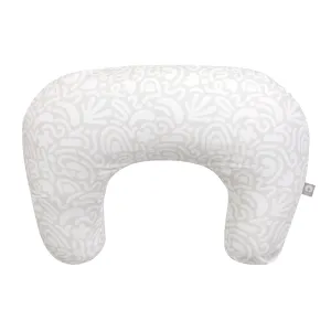 Boppy Nursing Pillow, Cream Retro Squiggles, Larger, More Supportive Pillow for Breastfeeding and Bottle Feeding; Firmer Fill, Higher Lift, Larger Area Than Original Nursing Pillow; JPMA Certified