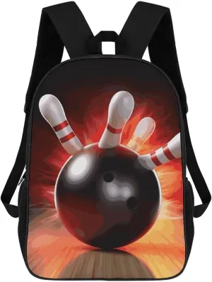 Bowling Ball Backpack, Laptop Backpack for Men, 17 Inch Travel Hiking Daypack, Casual Backpack