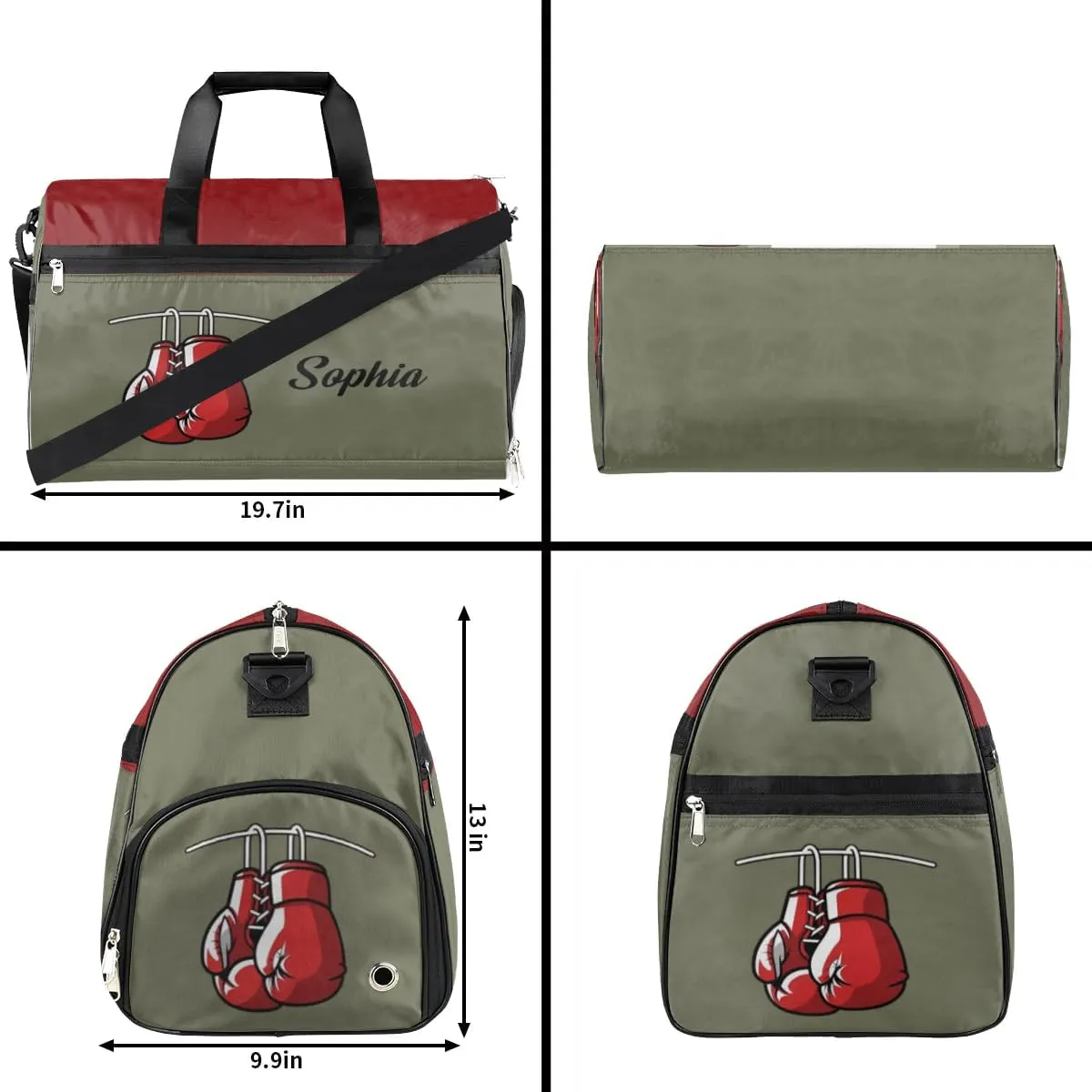 Boxing Bag Large Gym Bag Custom Duffel Bag for Women Luggage Bag for Adults Weekender Carry on Duffle Bags Men Football Bags for Equipment