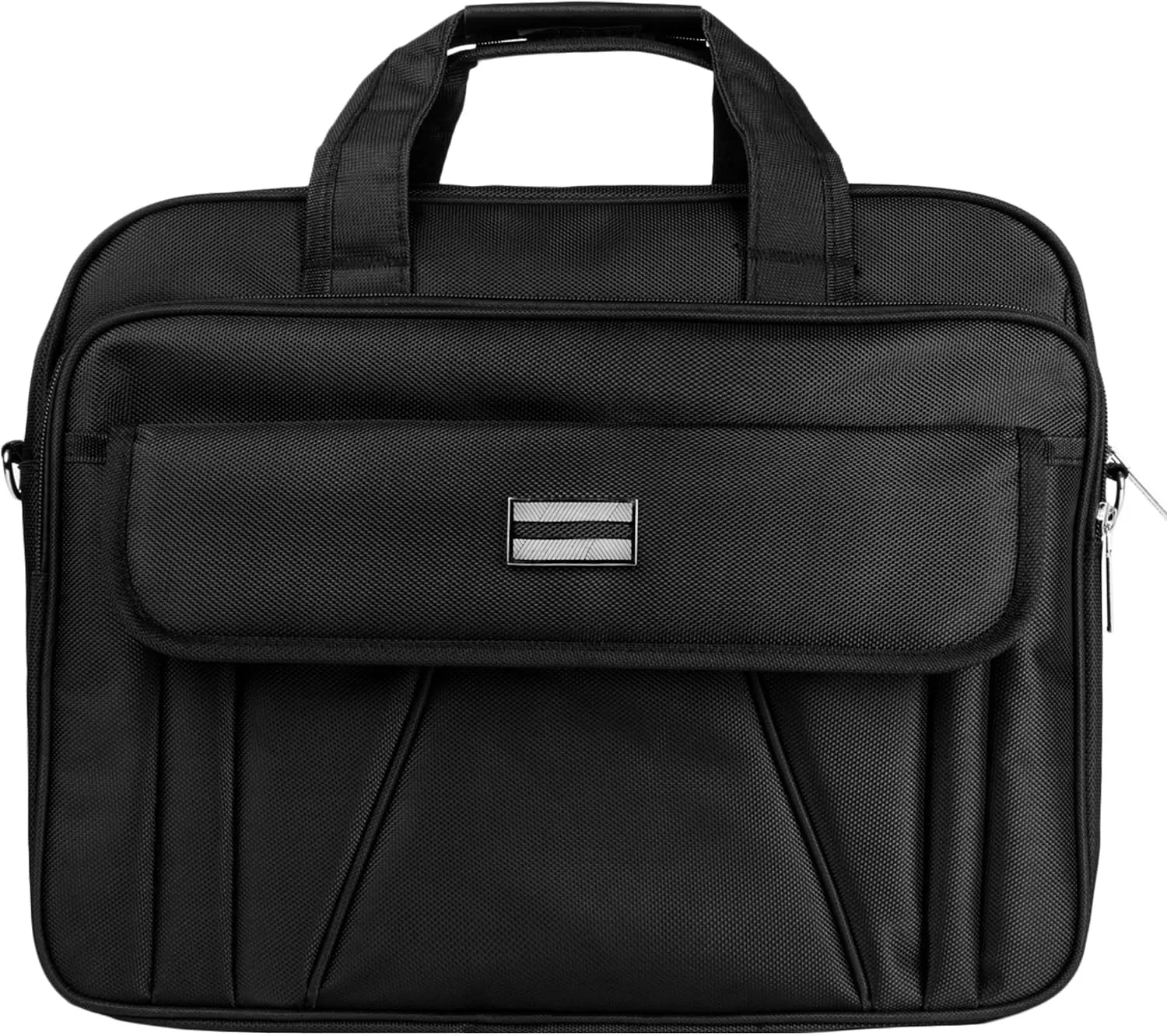 BPC Durable 14-15 Inch Laptop Messenger Shoulder Bag | Water-Resistant Heavy Duty Nylon Briefcase with Padded Compartment