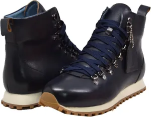 British Walker Alpine GT Designer Mens High Top Sneakers, Fitted, Vintage Lace Up, Handcrafted with Leather & Suede, Dual Fit Technology